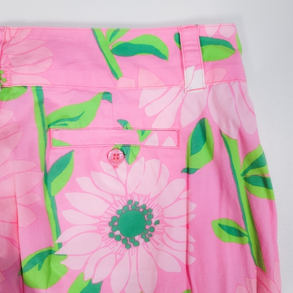 Lilly Pulitzer Pink Floral Capris - Picture 5 of 13